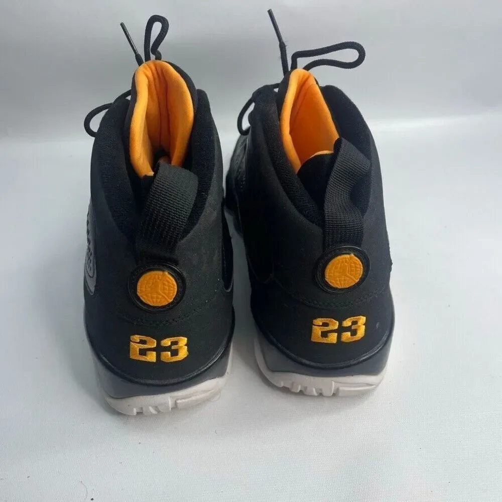 Nike Air Jordan Retro IX‎ 9 Black Citrus 302370-004 Size 14
